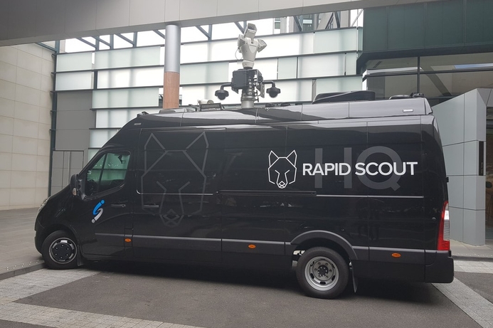 The Rapid Scout system includes command and control centre in the vehicle. War on drones goes mobile with Rapid Scout