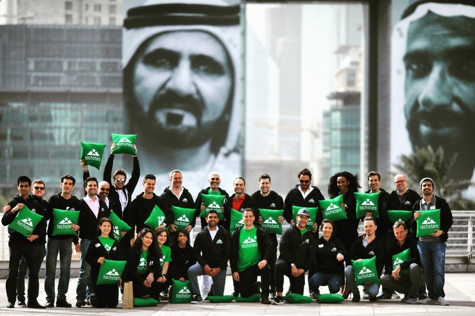 Participants in the first round of Techstars Dubai. Second round of Dubai Techstars open for applications