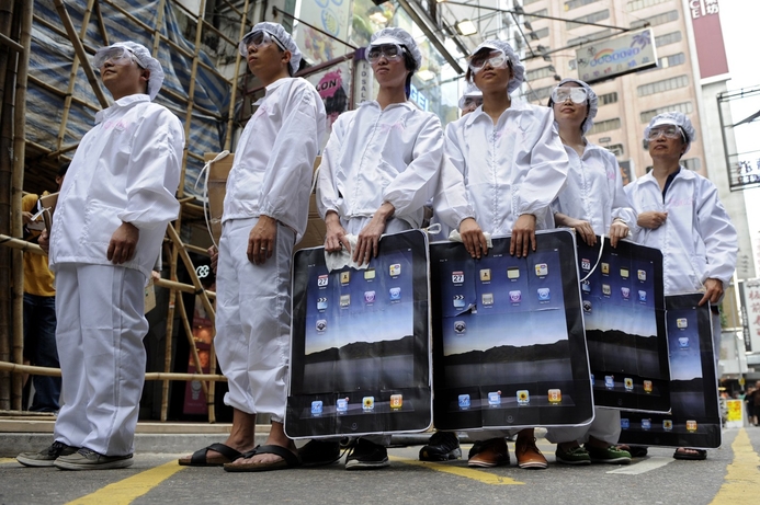 Workers disputes and riots may have prompted the move to a fully automated assembly line. Foxconn installs 10,000 robots at China factory