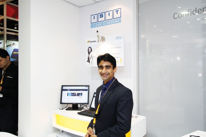 Mahesh Vaidya is showcasing three solutions in the security space. ISIT displays its security solutions