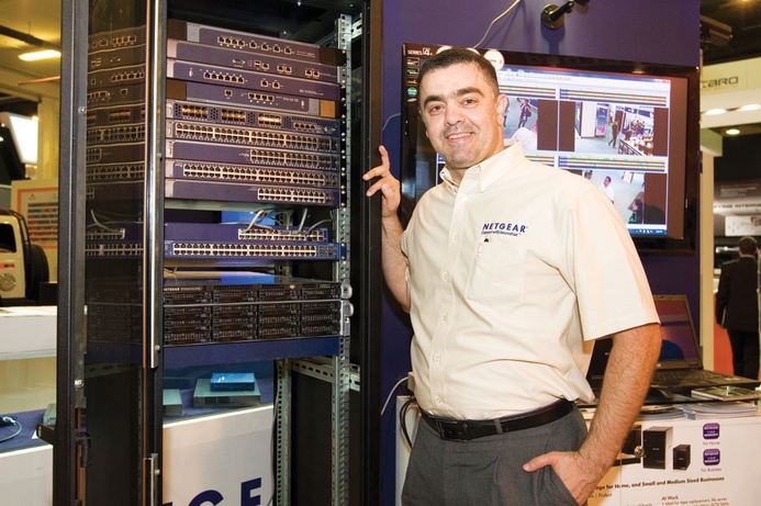 Ahmad Zeidan: Netgear is showcasing a range of smart IT solutions. Netgear plugs smart IT solutions