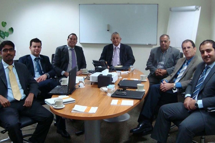 The Emirates e-Government hosted a meeting between the Data Model Dictionary initiative team and experts from Gulf Business Machines (GBM), the region's leading IT solutions and service provider, and IBM's representative in the Gulf Region. E-Govt, Data Model Dictionary meet GBM, IBM