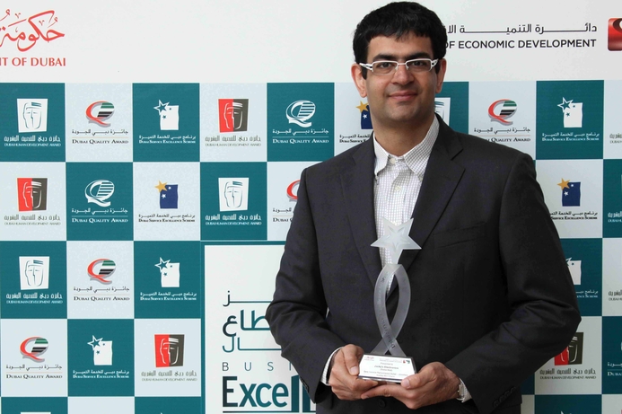 Panjabi says the company is honoured that the Dubai Government has recognised its commitment to customer service. Jacky’s Electronics receives DSES award