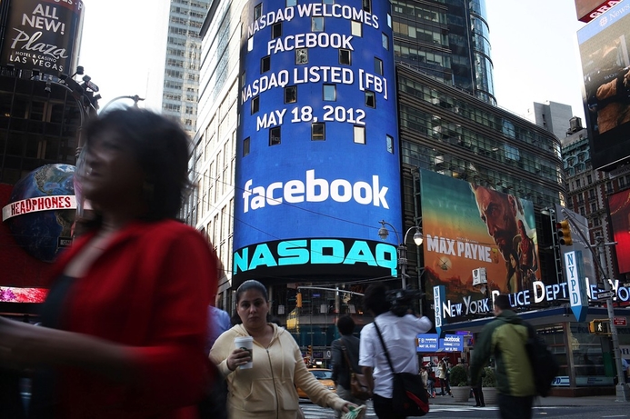 Facebook listed on the Nasdaq on Friday. Facebook IPO sees share price flat