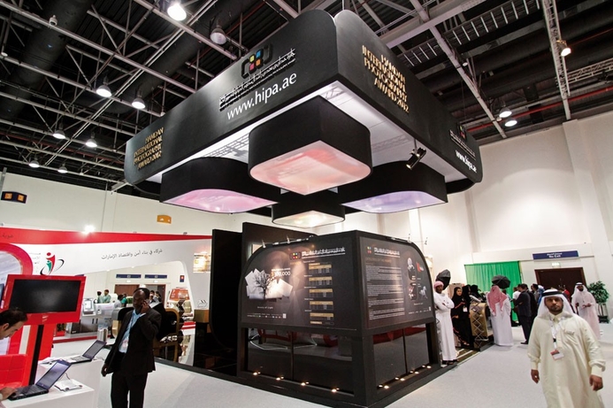 The HIPA stand showcases a film of Sheikh Hamdan’s trip to Africa. Diversity of art through a camera lens