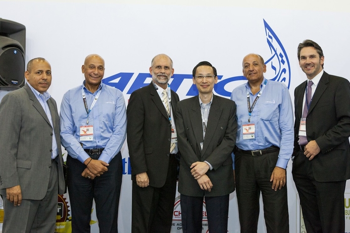 Ali Baghdadi (second right) with senior members of the Aptec team at GITEX. Ingram Micro completes Aptec acquisition