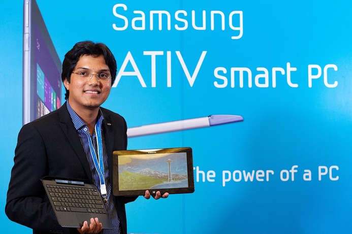 D'Souza: ATIV provides users with limitless options for creation on the go. Samsung unveils Windows 8 Smart PC range
