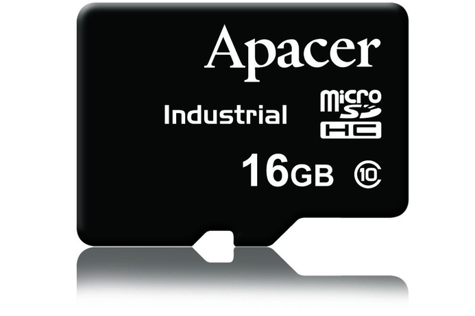 The Apacer industrial MicroSDHC memory card supports an ECC (error-correcting code) function. Apacer launches its first MicroSDHC card