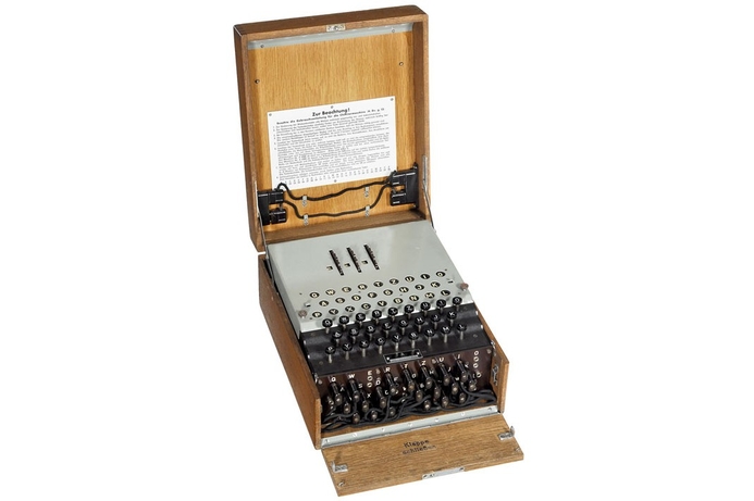 Modern IT security, particulary encryption techniques, owe much to work done in the early 20th Century with mechanical encrypting devices like the Second World War Enigma machine. This model is estimated to be worth $20,000 to $33,000. Pioneering tech up for auction