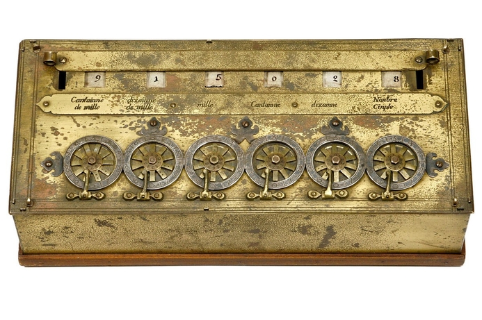 Three hundred years before the Apple founders' birth, French philosopher, physicist and mathematician, Blaise Pascal, designed the world’s first mechanical calculator with digital carry-over. In 1642 at the tender age of 19, Pascal started work. Pioneering tech up for auction