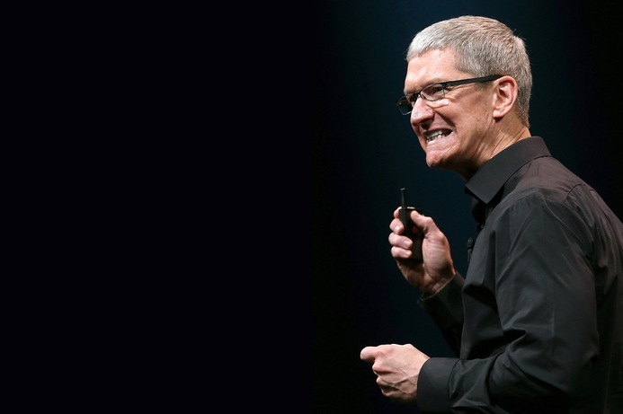 Chief executive Tim Cook has asked for investors’ patience. ‘It means much more to us to get it right than to be first,’ he said. Apple rockets 7% on shipments, stock split, buyback news