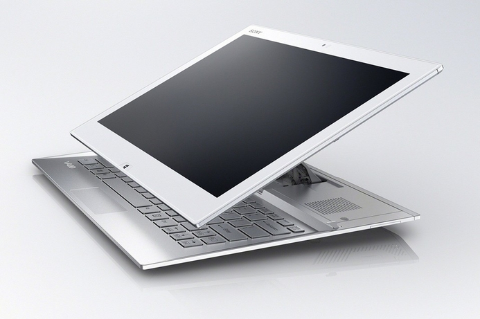 The Duo 13’s Surf Slider design is aimed at a smooth transition between slate and keyboard form factors. Sony unveils new VAIOs
