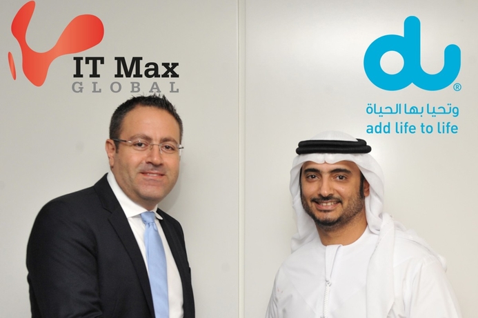 Hatem Bamatraf (right), executive vice president, Enterprise Business, du, and Naji Salameh, managing director of IT Max Global. Du expands managed services portfolio