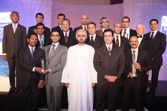 Winners at the fifth annual Network Middle East Innovation Awards. Network champions honoured at NME Awards