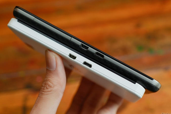 The sharp corners of the Z10 have been filed away to give a device that has contours in common with Samsung’s Galaxy S range. BlackBerry opts for phablet with A10
