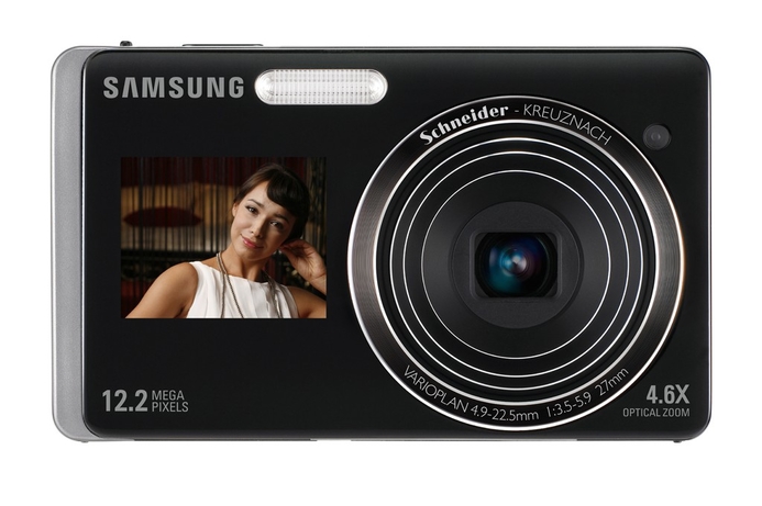 Samsung's new dual-LCD ST500 camera costs AED 1,099. Samsung puts two screens on new cameras