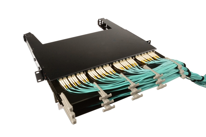 LightStack features an enclosure capable of housing 144 LC fibres or 864 MTP fibres in a single rack unit Siemon launches LightStack fibre system
