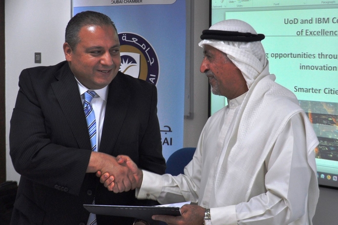 The deal was signed by Dr Easa Bastaki, president of the University of Dubai, and Amr Refaat, general manager of IBM Middle East and Pakistan University of Dubai, IBM plan Smart City Institute