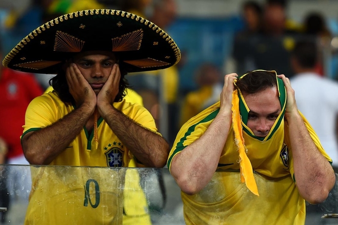 Emotional Brazil fans react after being defeated by Germany in most tweeted about sporting game to date. Brazil defeat breaks Twitter records