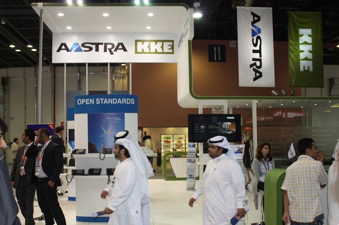 Aastra is showing its range of IP telephony, call centers, video conferencing and fixed and wireless phones. Aastra’s next generation tech