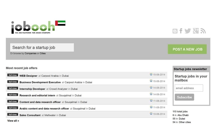 Alex Weber, MD at Jobooh told ITP.net: "Tech and Non-tech people can find jobs in great start-ups and start-ups can look for freelancers, intern, full time or part time employees. Jobsite for start-ups launched in UAE