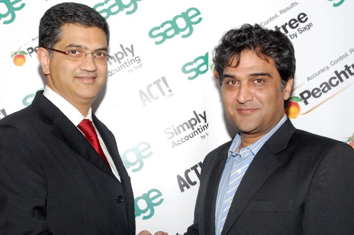 Sage’s Vikram Suri welcomes Shams Jafery and ITE on board as a distribution partner. ITE Distribution gets wise with Sage Middle East