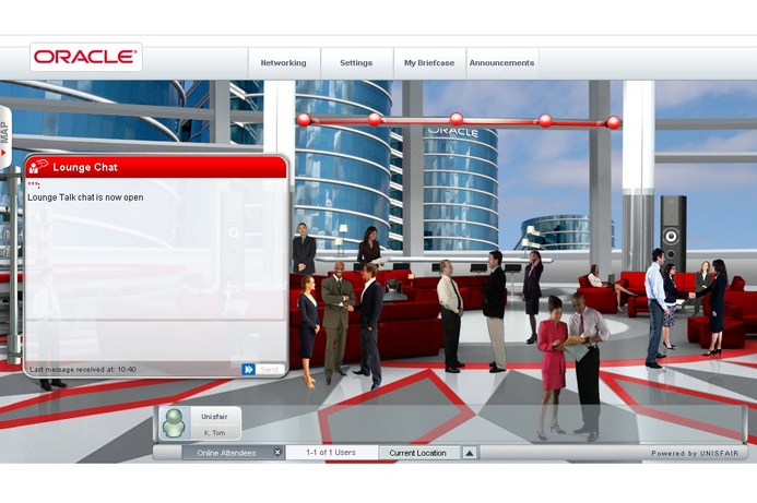Participants can interact with presenters and other delegates through special networking lounges at the virtual tradeshow. Oracle to hold virtual trade show