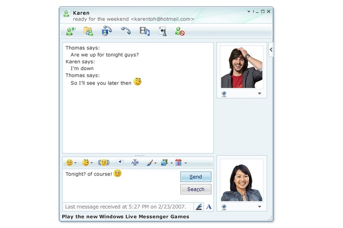 Windows Live Messenger is the most popular Microsoft web property. Microsoft trumps Google popularity online