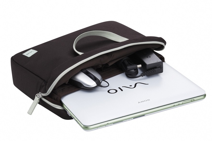 The Vaio W-series also includes a reusable carrying case that utilizes 100% recycled PET material, recovered from plastic bottles Sony beefs up Vaio line up