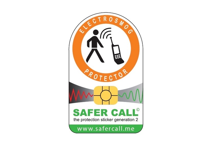 Safer Call is an aluminium foil sticker which changes the frequency of the electromagnetic emissions to a non-harmful wavelength Stickers promise to save users from mobile radiation