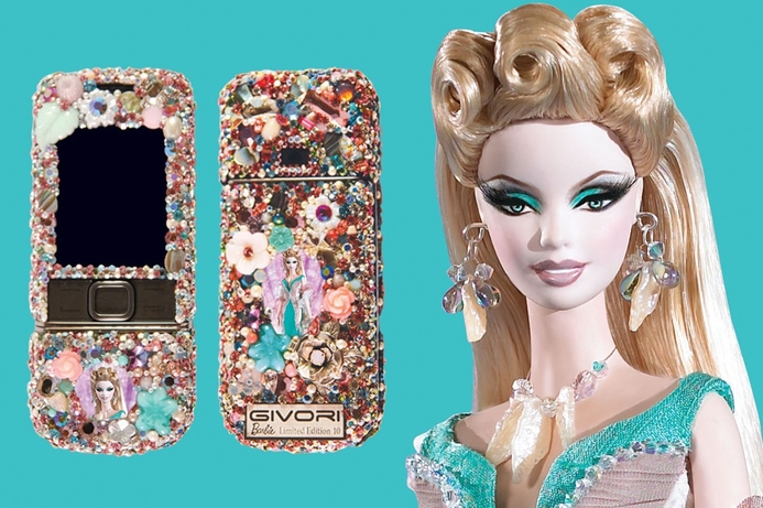 Givori released a limited-edition Barbie collection last year. Givori luxury cellphone sales 'tripled' last year