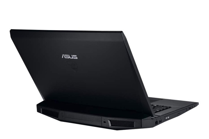 The ROG G73 features a rear twin-vent cooling system Asus unveils stealth-fighter inspired notebook