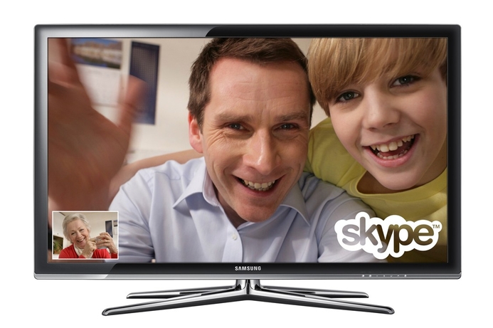 The new Samsung LED TVs with Skype will be shipped worldwide in the first half of the year. Make a Skype call through your TV