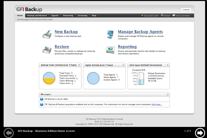 Gfi Release Smb Back Up Solution Infrastructure Solutions News Itp Net