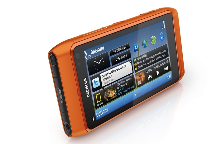 N8 comes with a 3.5" capacitive touchscreen with 16:9 nHD (640 x 360 pixels) OLED Nokia N8 packs in 12MP camera and HD video