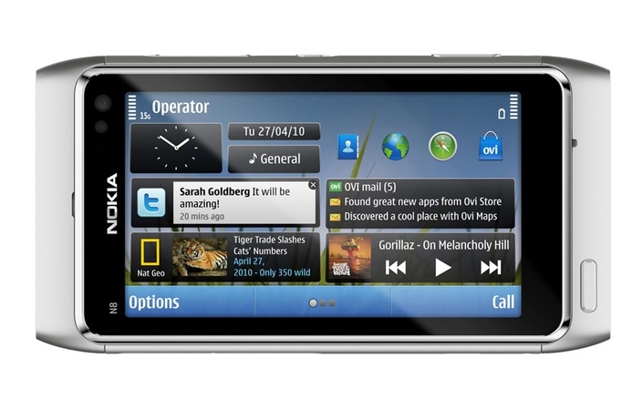 Nokia's N8 features customisable home screens. Nokia N8 packs in 12MP camera and HD video