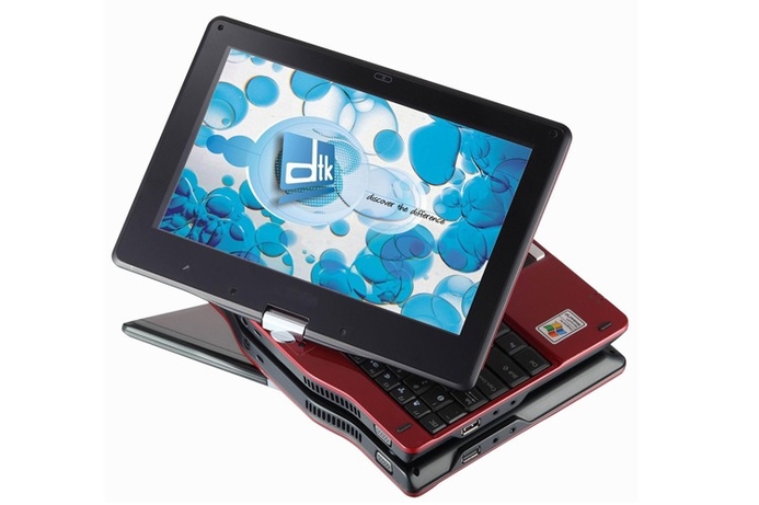 The DTK Swift i-Touch costs about AED 1,600. DTK netbook doubles as tablet PC
