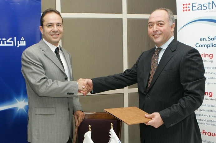 (l-r) Haytham Kamhiyah, general manager, Capital Bank and Fahed Abu-Hijleh, managing director, EastNets Jordan. Capital Bank of Jordan to roll out EastNets anti-money laundering solutions