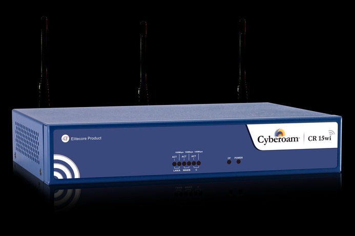 The CR15 features up to eight virtual access points for improved segmentation of networks. Cyberoam touts virtual wireless security