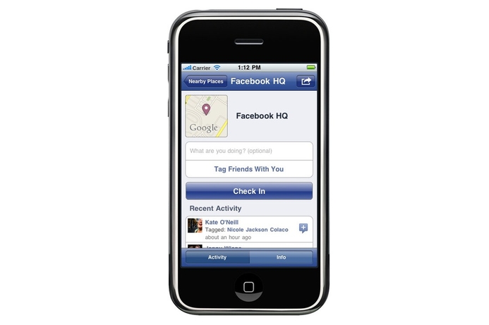 Facebook Places on the iPhone Facebook finally goes Places