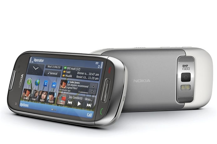 The Nokia C7 has been designed for social networking, with integration with online apps Nokia fights back with new smartphone line up
