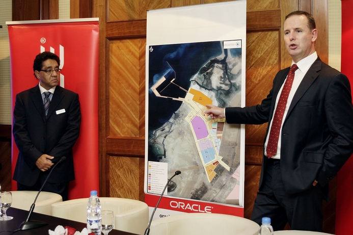 Dr Tony Douglas, CEO, ADPC (r) with Arun Khehar, Vice President, MRD, Oracle - ME&A. ADPC completes first phase Oracle ERP roll out