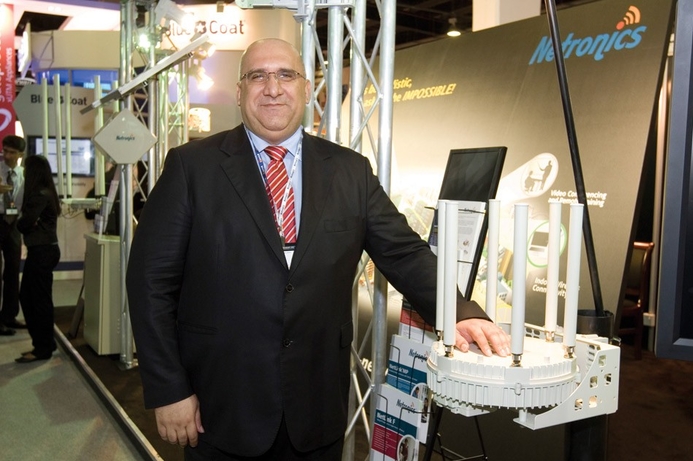 Wireless networking player Netronics is displaying its tech at GULFCOMMS. Netronics shows latest wireless kit