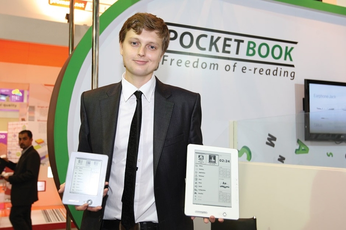 Kholmanskikh: Pocket Book has high market share in Eastern Europe and wants to replicate that in the Middle East. Pocket Book turns a page