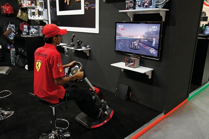 Thrustmaster excels at gaming gear. Race with Thrustmaster’s Ferrari cockpit