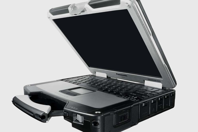 The CF-31 notebook supports numerous security features including options for an insertable smartcard reader and biometric fingerprint reader. Panasonic reveal new line of Toughbooks