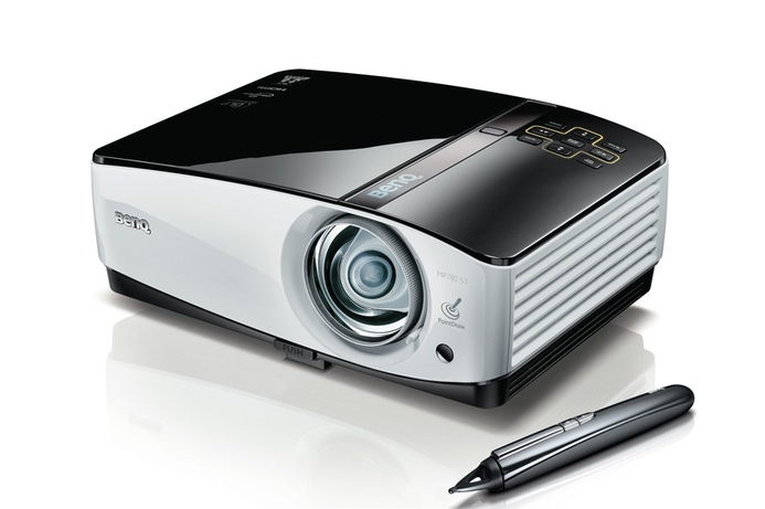 BenQ projector with QDraw 3 pen, which allows teachers to present and annotate on teaching materials. BenQ launches Classroom IQ portfolio