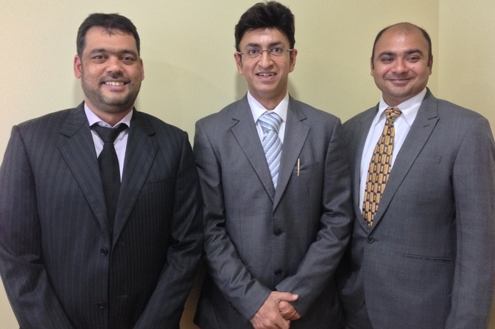 From (left) Ali Hyder, CEO, Mansur Ahmed, VP and Rohan Tejura, VP at Focus Softnet. Focus Softnet unveils HR Services Division