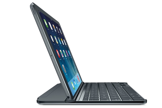 The Logitech Ultrathin features a Bluetooth keyboard and multi-angle slot with a magnetic clip enabling the iPad to be tilted. Logitech unveils new covers for iPad