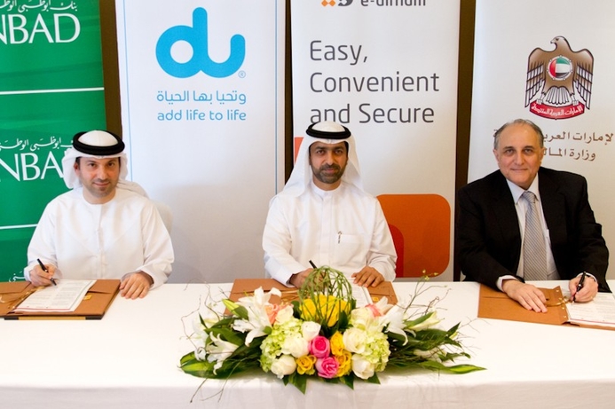 du will allow customers to pay for services using the e-Dirham card. du signs MOU to adopt e-Dirham